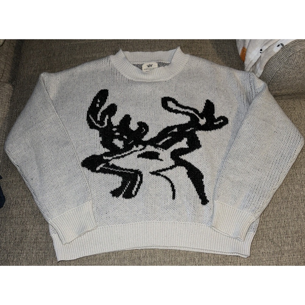Panache Apparel Elk Deer Cream Sweater XL